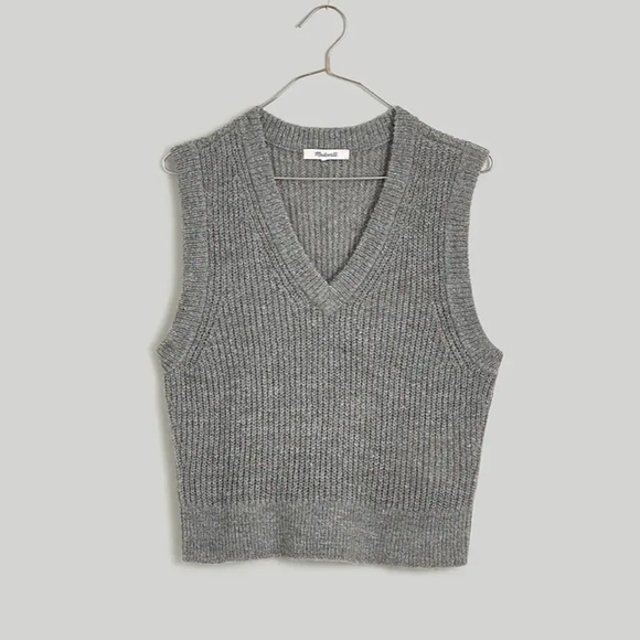 Madewell Sweaters - New! Madewell The Fineloft Shrunken Sweater Vest